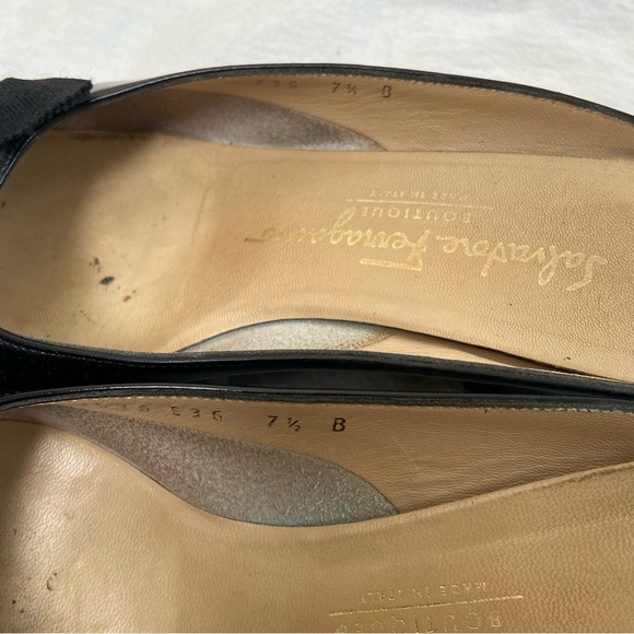 Salvatore Ferragamo Patent Leather Mules - Picture 6 of 6